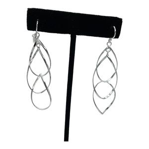 Triple Teardrop Drop Earrings